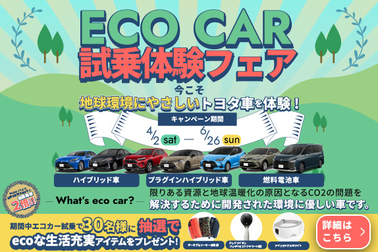 エコカー試乗キャンペーンSP_ TOP