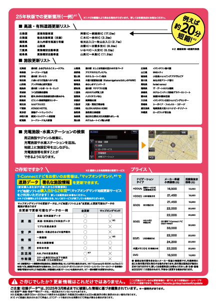 2025_秋ナビ地図ソフト | 静岡トヨタ【公式】