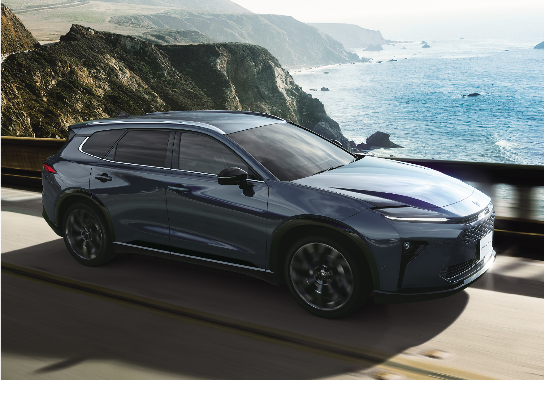 ESTATE Z。ボディカラーはマッシブグレー〈1L6〉。シャークフィンアンテナはボディ同色ではなく、ブラックとなります。 ※写真は合成です。